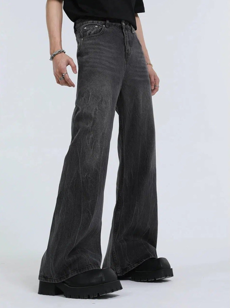 Washes Straight Leg Jeans Korean Street Fashion Jeans By Turn Tide Shop Online at OH Vault