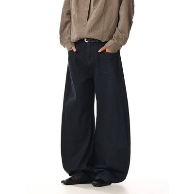 Plain Straight Wide Leg Jeans Korean Street Fashion Jeans By MEBXX Shop Online at OH Vault
