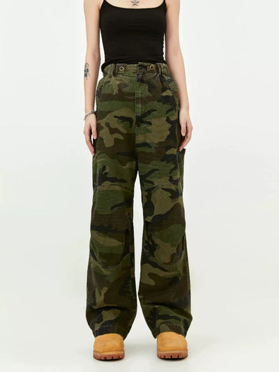 High Waisted Camouflage Pants Korean Street Fashion Pants By Made Extreme Shop Online at OH Vault