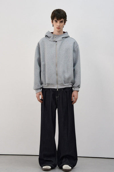 Dual-Zipped Contrast Spliced Hoodie Korean Street Fashion Hoodie By MaxDstr Shop Online at OH Vault