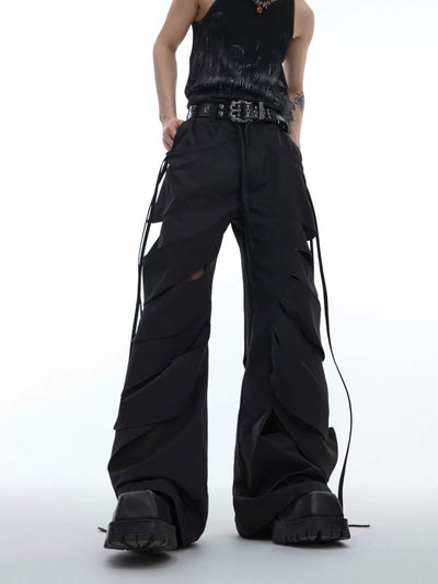 Multi-Cuts Loose Pants Korean Street Fashion Pants By Argue Culture Shop Online at OH Vault