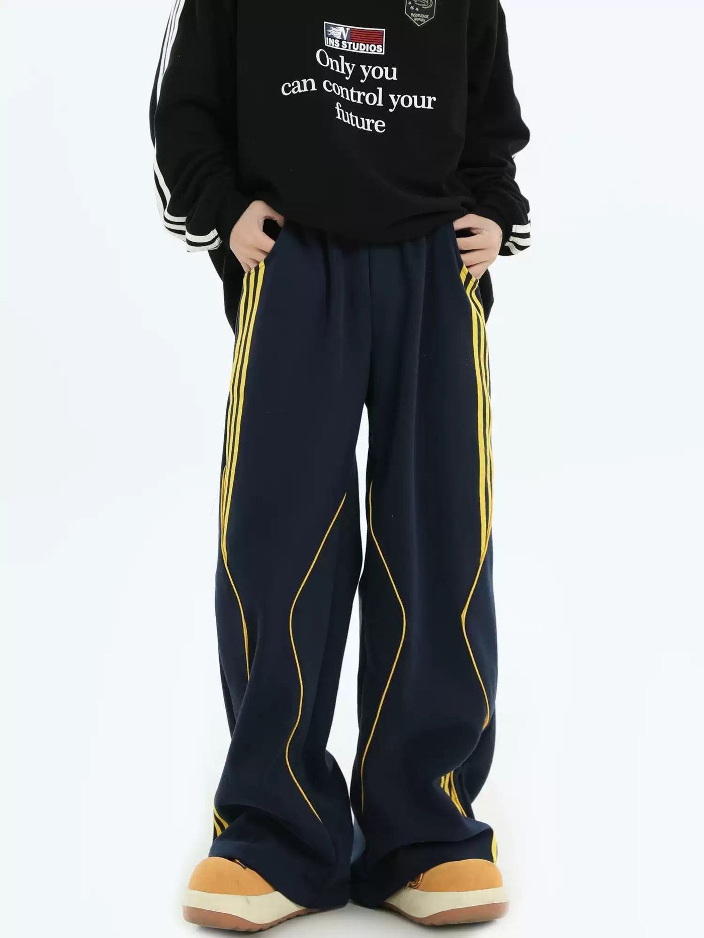 Athleisure Gartered Sweatpants Korean Street Fashion Pants By INS Korea Shop Online at OH Vault