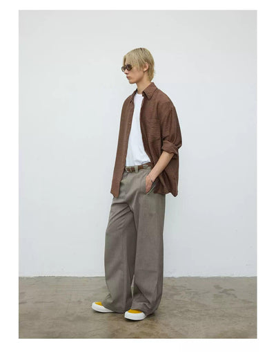 Textured Front Pocket Shirt Korean Street Fashion Shirt By Terra Incognita Shop Online at OH Vault