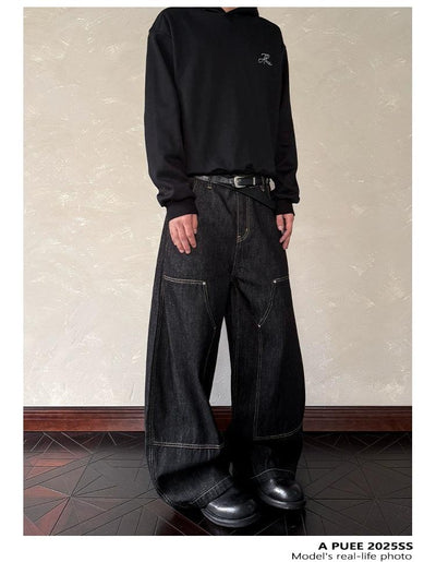 Topstitching Double-Knee Jeans