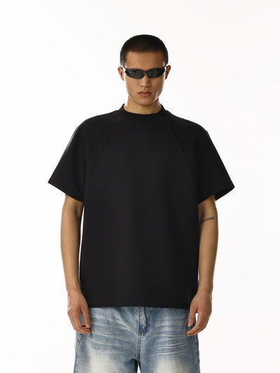 Plain Raglan Boxy T-Shirt Korean Street Fashion T-Shirt By MEBXX Shop Online at OH Vault