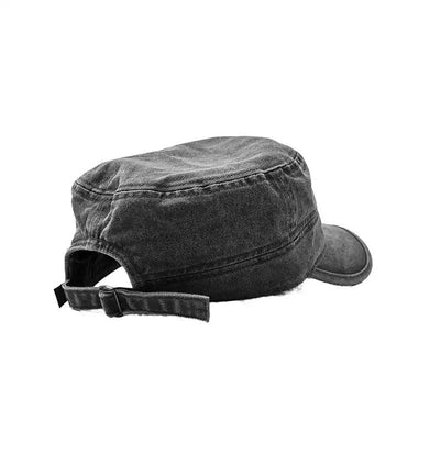 Washed Strapped Back Hat Korean Street Fashion Hat By Ash Dark Shop Online at OH Vault
