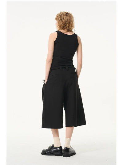Plated Classic Cropped Pants Korean Street Fashion Pants By Moditec Shop Online at OH Vault