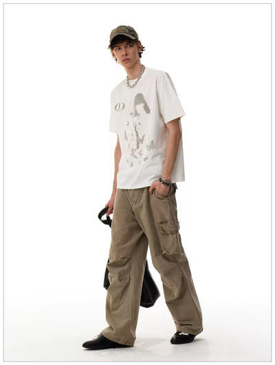 Woman SIlhouette Print T-Shirt Korean Street Fashion T-Shirt By Mr Nearly Shop Online at OH Vault