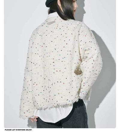 Colored Dots Parisian Jacket Korean Street Fashion Jacket By WORKSOUT Shop Online at OH Vault