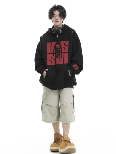 Buttoned Wide Cargo Shorts Korean Street Fashion Shorts By INS Korea Shop Online at OH Vault