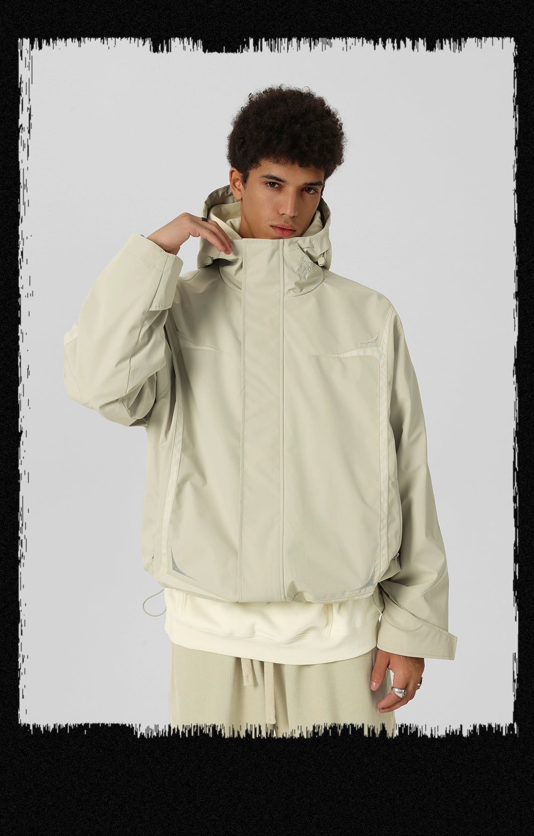 Solid Color Hooded Jacket Korean Street Fashion Jacket By JHYQ Shop Online at OH Vault