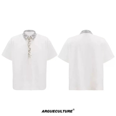 Sequins Pin Details Polo Korean Street Fashion Polo By Argue Culture Shop Online at OH Vault