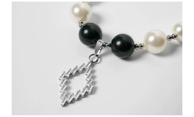 B&W Shell Beads Necklace Korean Street Fashion Necklace By JHYQ Shop Online at OH Vault