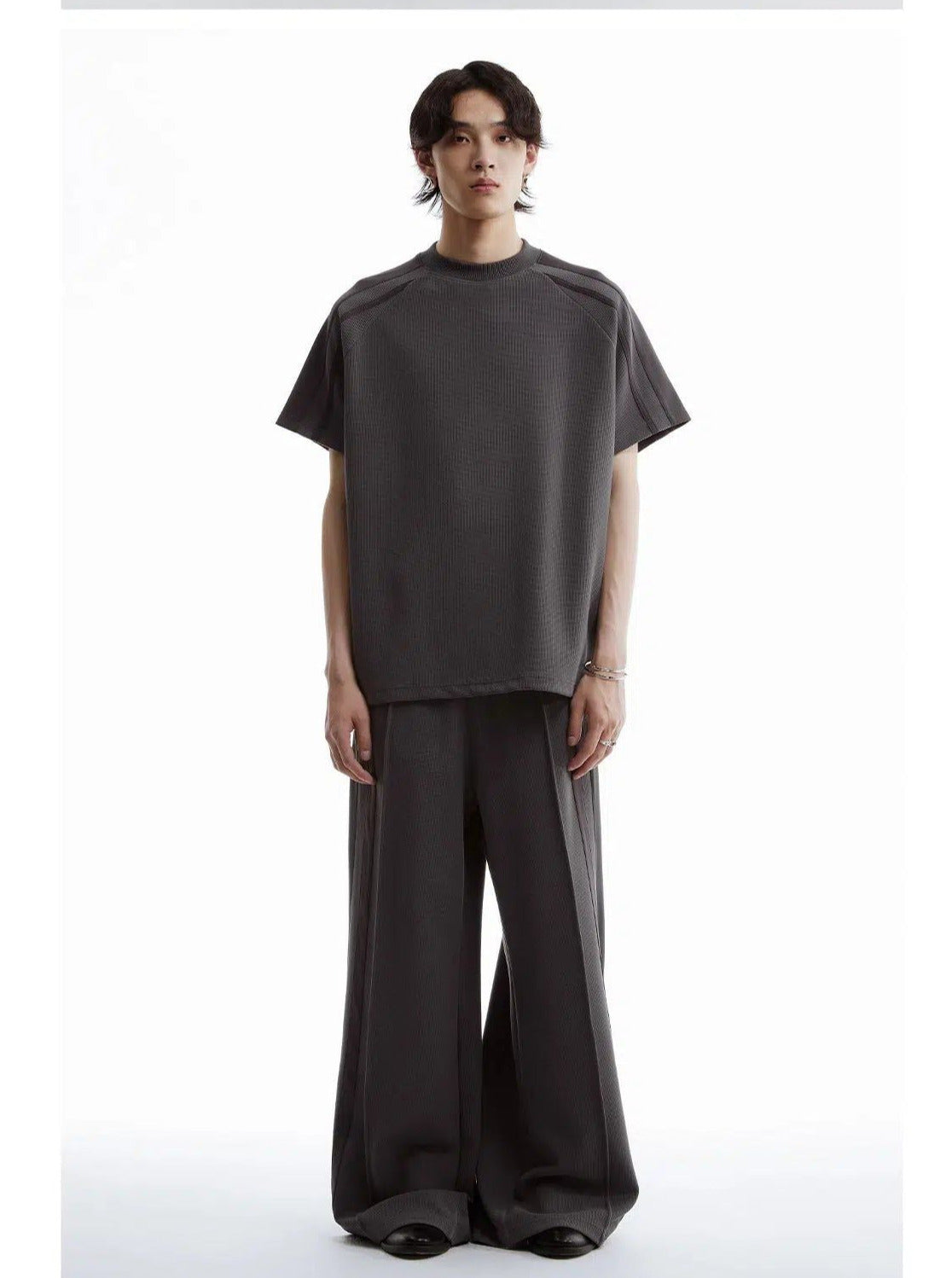 Pleated Wide Leg Pants Korean Street Fashion Pants By Funky Fun Shop Online at OH Vault