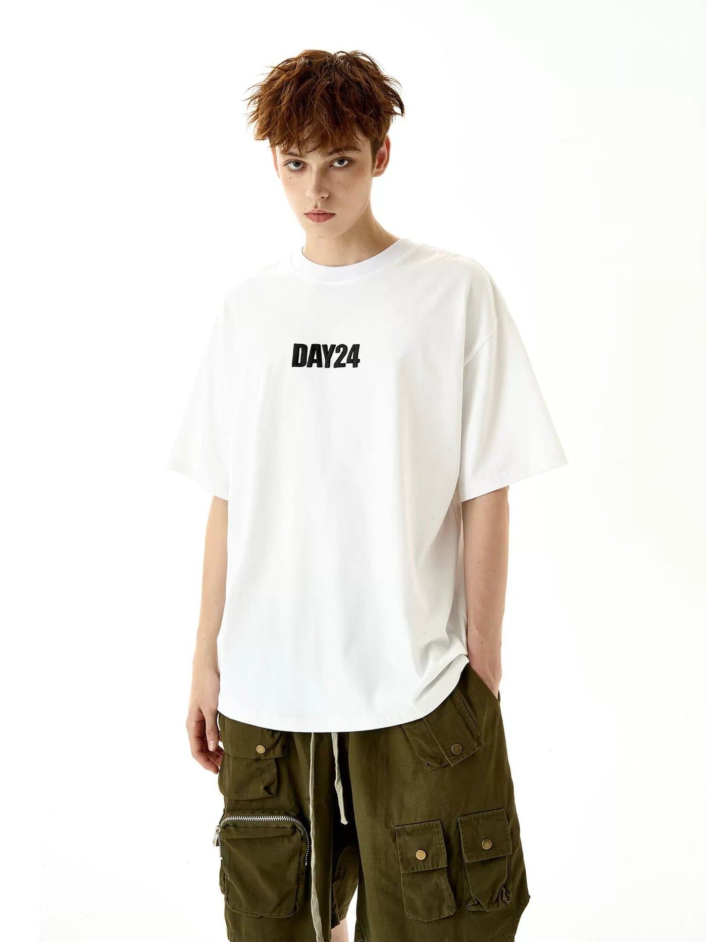 Day 24 Text Casual T-Shirt Korean Street Fashion T-Shirt By MaxDstr Shop Online at OH Vault