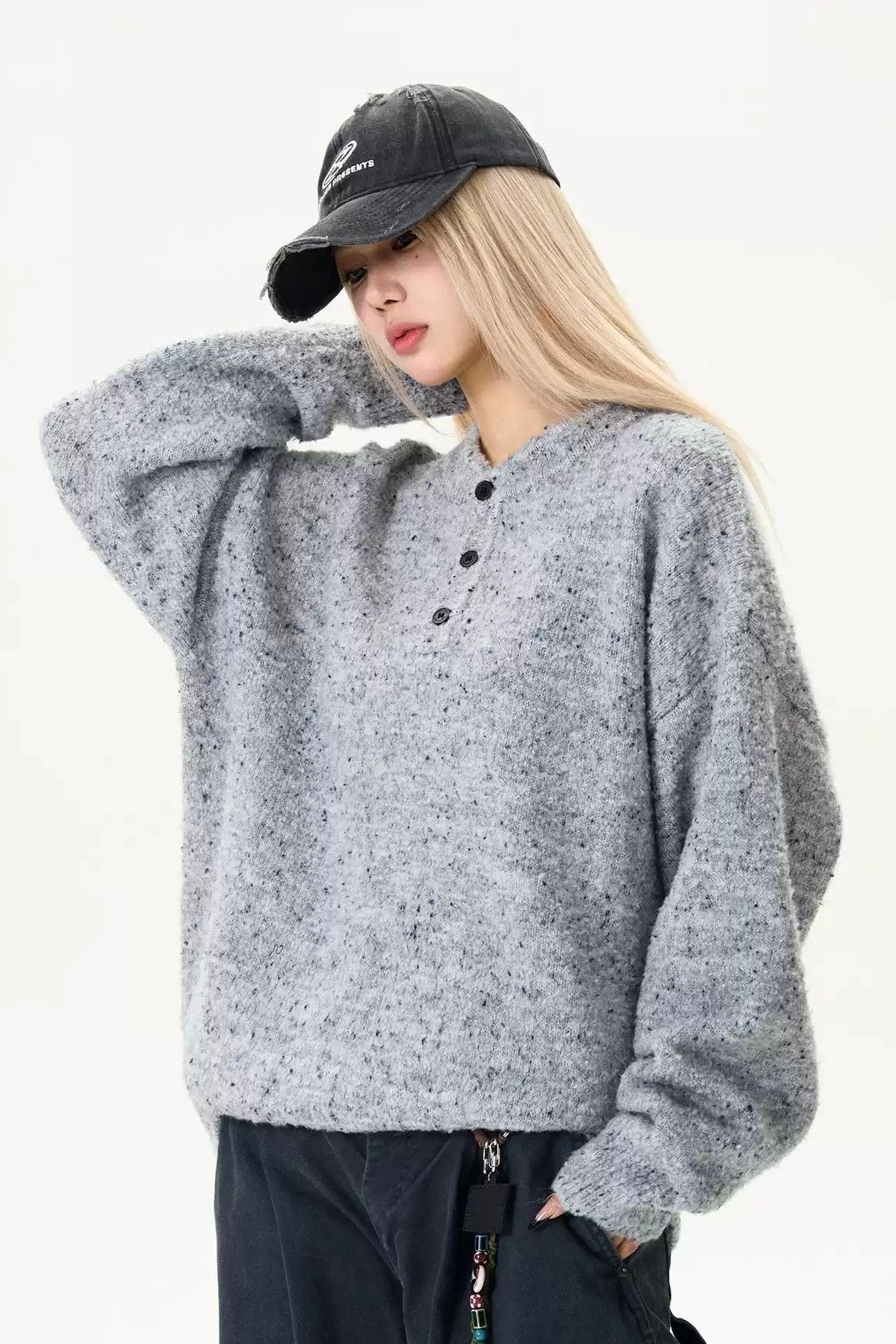 Comfty Fit Cozy Sweater Korean Street Fashion Sweater By MaxDstr Shop Online at OH Vault