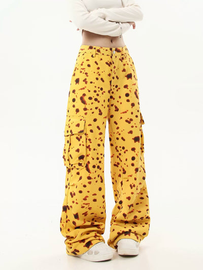 Splatters Pattern Cargo Pants Korean Street Fashion Pants By Blacklists Shop Online at OH Vault