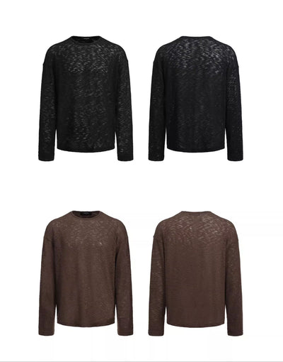 Plain Color Thin Sweater Korean Street Fashion Sweater By Terra Incognita Shop Online at OH Vault