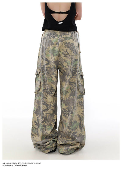 Knot String Camo Cargo Pants Korean Street Fashion Pants By Mr Nearly Shop Online at OH Vault