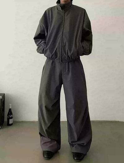 Versatile Pleated Straight Pants Korean Street Fashion Pants By In Knots Shop Online at OH Vault