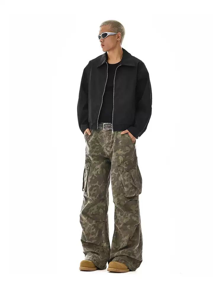 Tilt Pockets Camouflage Jeans Korean Street Fashion Jeans By MEBXX Shop Online at OH Vault