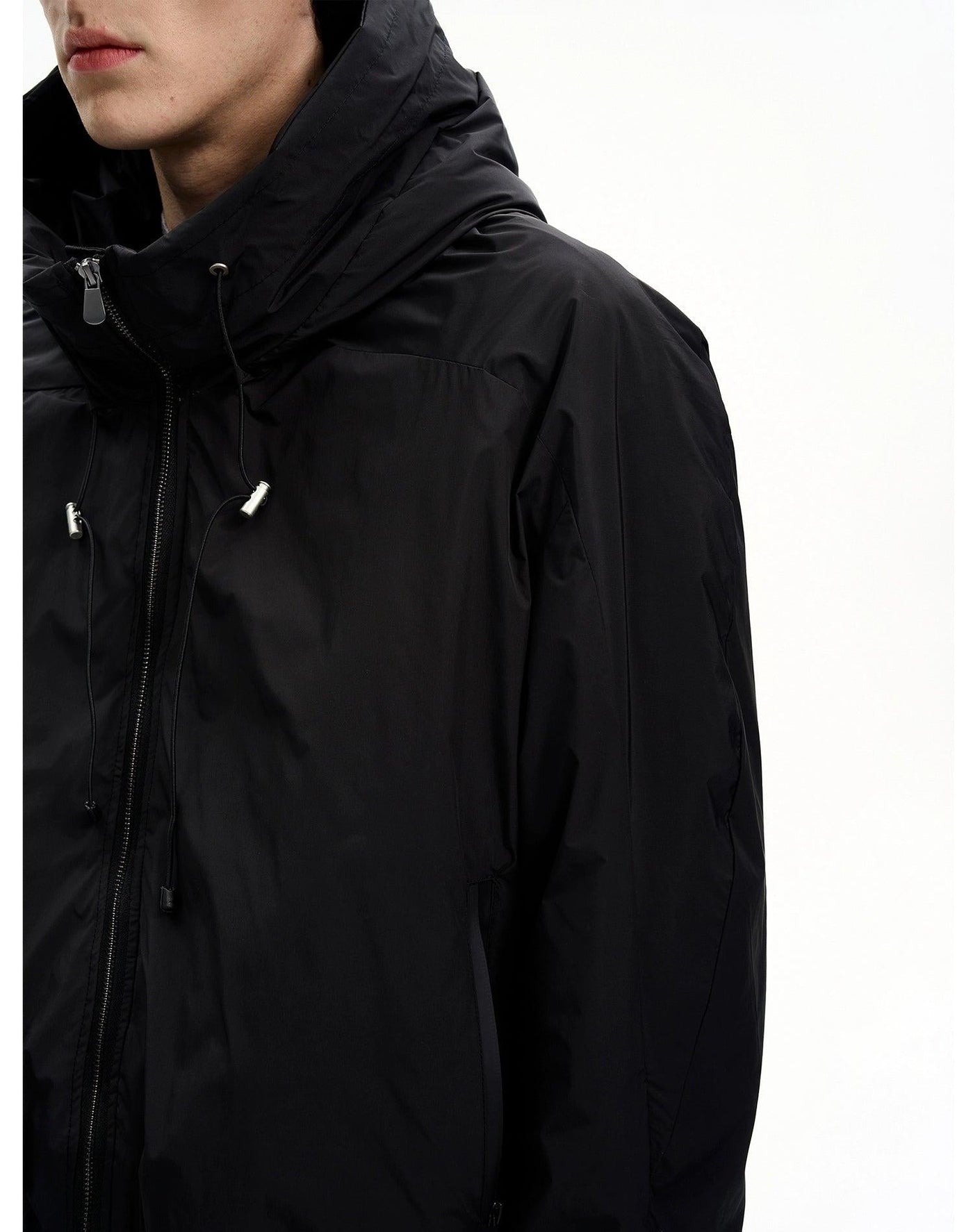 Drawstring Hooded Windbreaker Down Jacket Korean Street Fashion Jacket By MaxDstr Shop Online at OH Vault