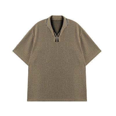 Chic Striped Polo Korean Street Fashion Polo By JHYQ Shop Online at OH Vault