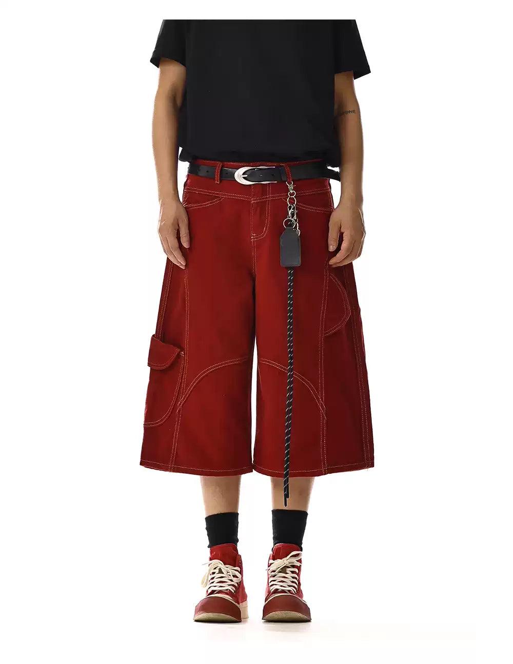 Solid Color Versatile Denim Shorts Korean Street Fashion Shorts By MEBXX Shop Online at OH Vault