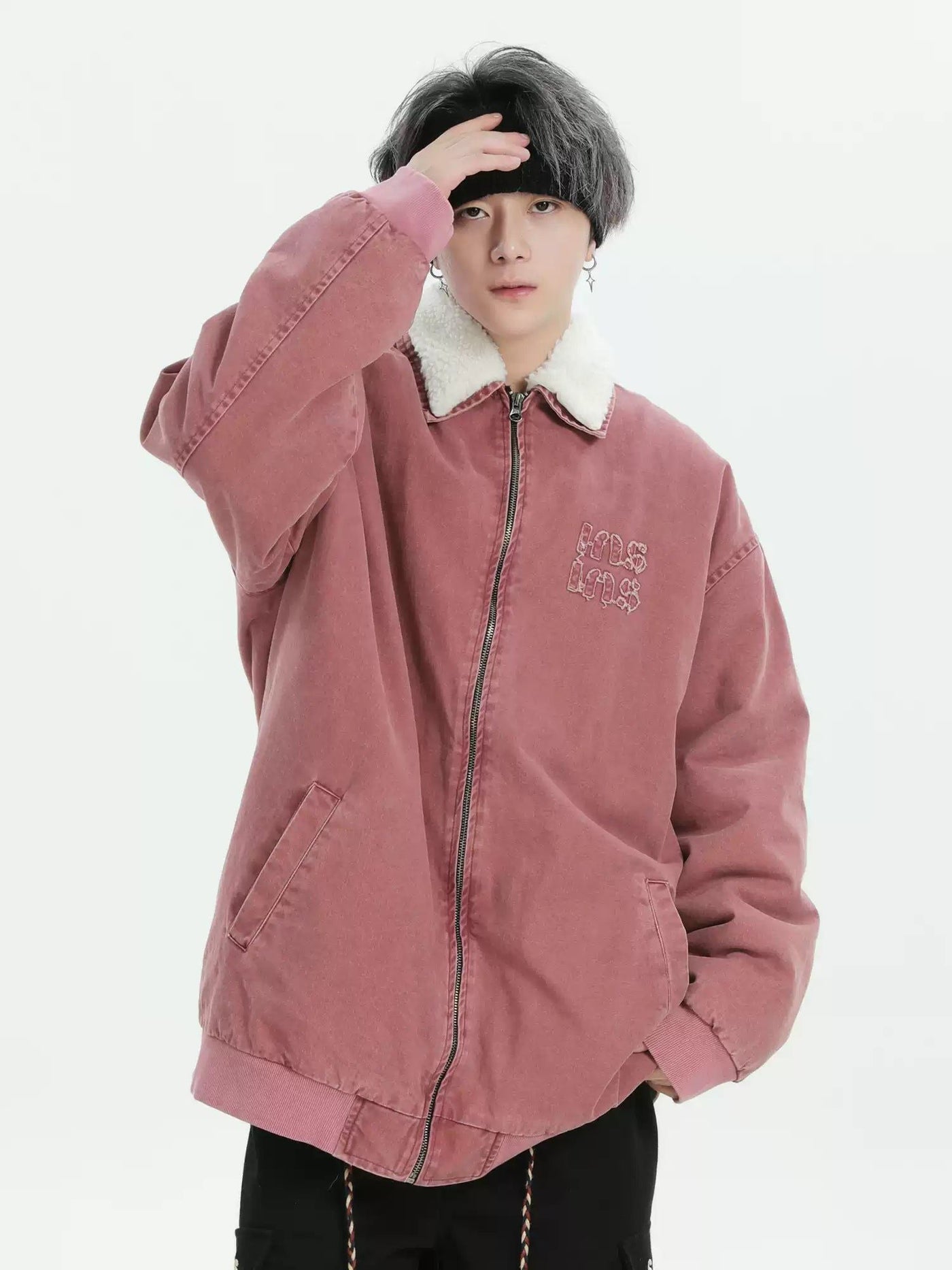 Oversized Washed Denim Jacket Korean Street Fashion Jacket By INS Korea Shop Online at OH Vault