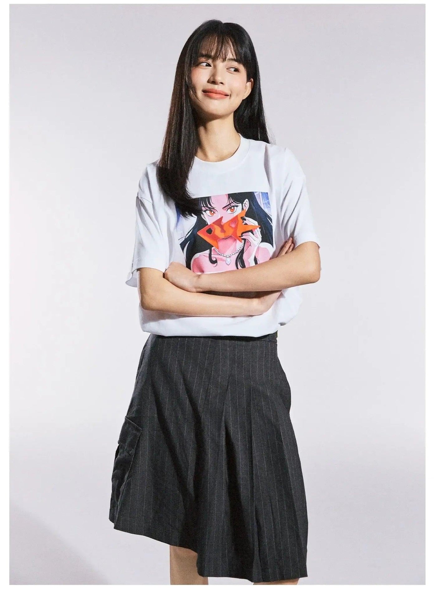 Anime Graphic T-Shirt Korean Street Fashion T-Shirt By Remedy Shop Online at OH Vault