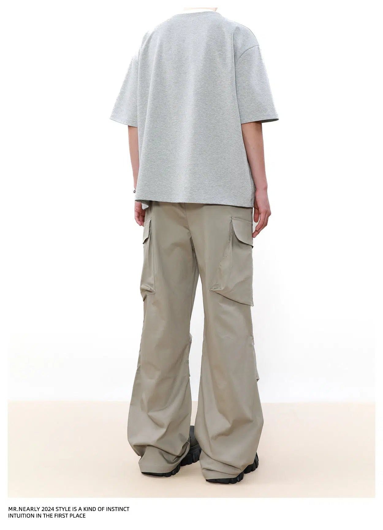 Multi-Pocket Pleats Cargo Pants Korean Street Fashion Pants By Mr Nearly Shop Online at OH Vault