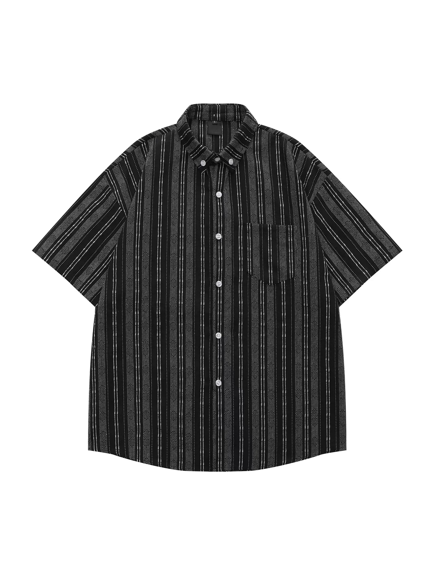Broken Lines Striped Shirt Korean Street Fashion Shirt By MaxDstr Shop Online at OH Vault
