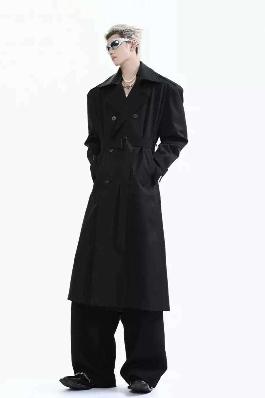 Classic Relaxed Fit Trench Coat Korean Street Fashion Long Coat By Turn Tide Shop Online at OH Vault