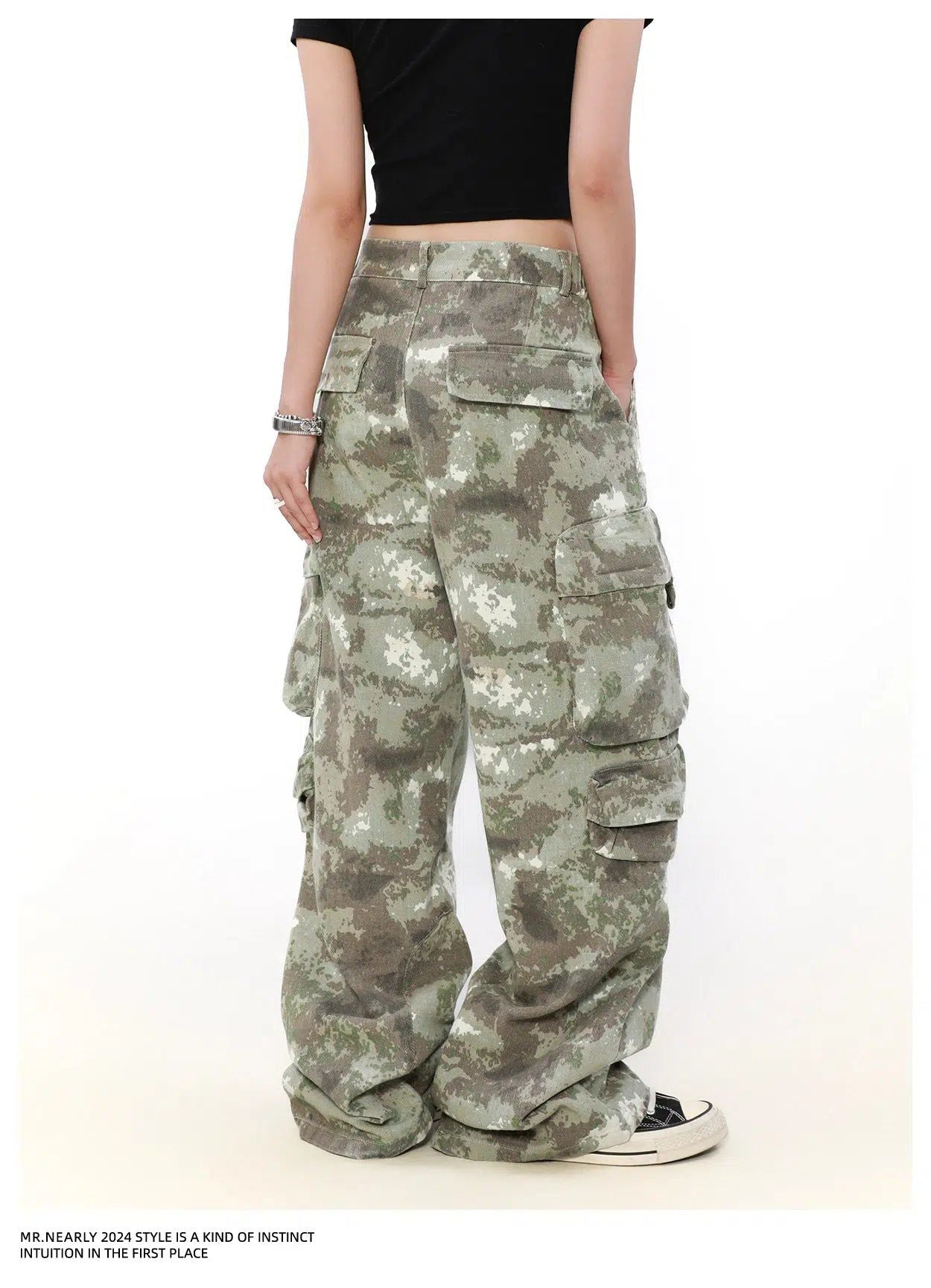 Desert Camo Cargo Pants Korean Street Fashion Pants By Mr Nearly Shop Online at OH Vault