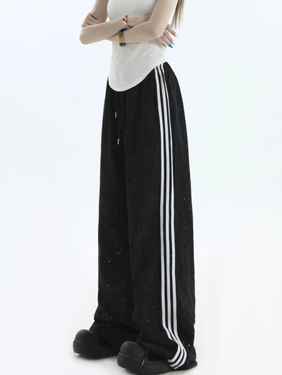 Dust Side Lines Sweatpants Korean Street Fashion Pants By INS Korea Shop Online at OH Vault