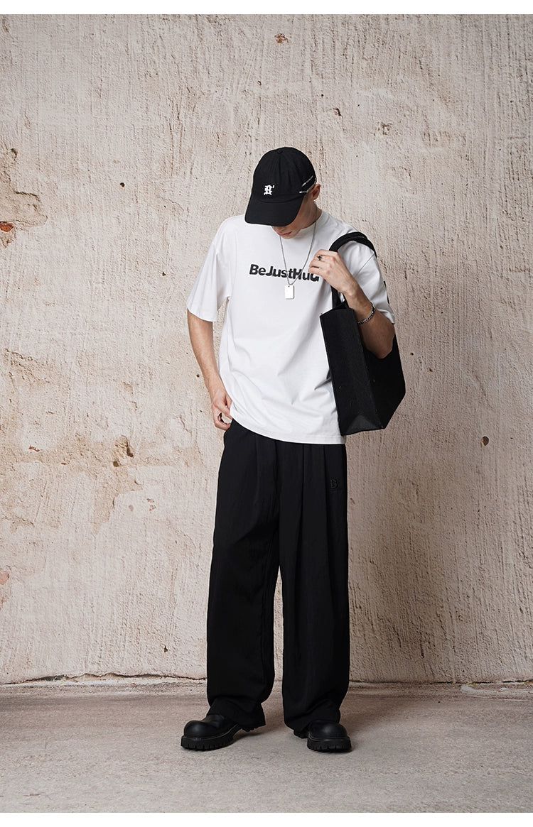 Drapey Versatile Track Pants Korean Street Fashion Pants By BE Just Hug Shop Online at OH Vault