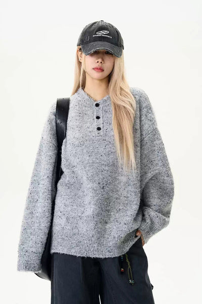 Comfty Fit Cozy Sweater Korean Street Fashion Sweater By MaxDstr Shop Online at OH Vault