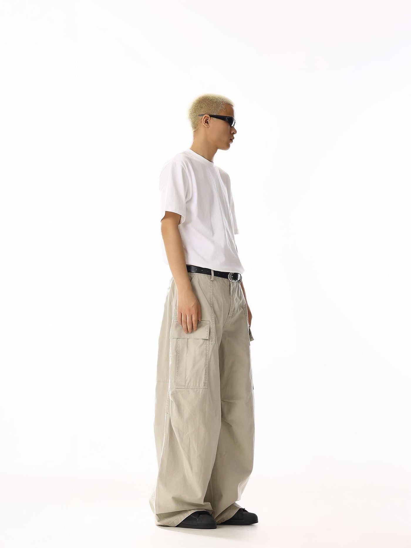 Faded Utility Pockets Cargo Pants Korean Street Fashion Pants By MEBXX Shop Online at OH Vault