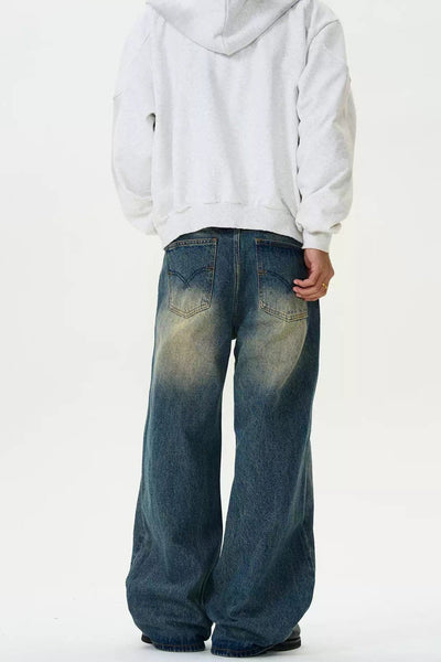 Washed and Faded Regular Jeans Korean Street Fashion Jeans By MaxDstr Shop Online at OH Vault