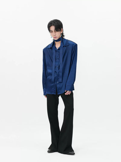 Classy Flowy Buttoned Shirt Korean Street Fashion Shirt By HARH Shop Online at OH Vault