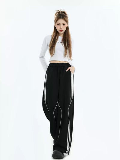 Athleisure Gartered Sweatpants Korean Street Fashion Pants By INS Korea Shop Online at OH Vault