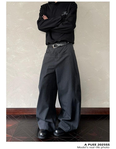 Front Pocket Seamed Pants