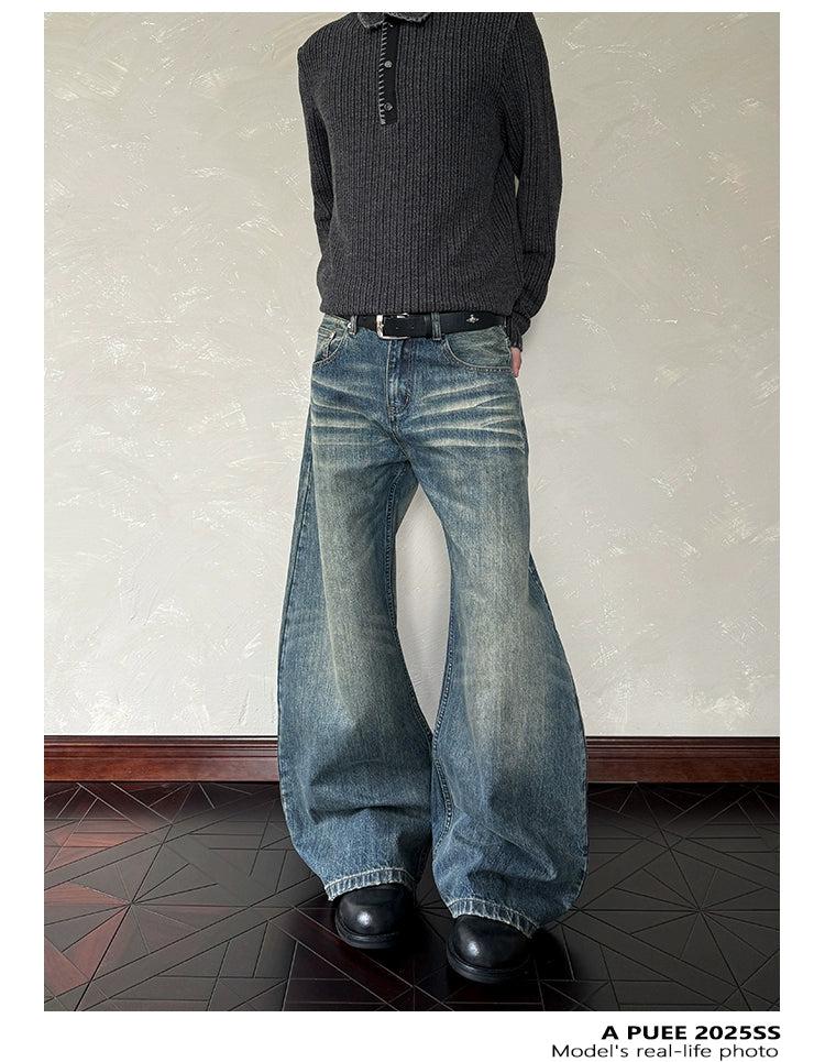 Washed Cat Whiskers Bootcut Jeans
