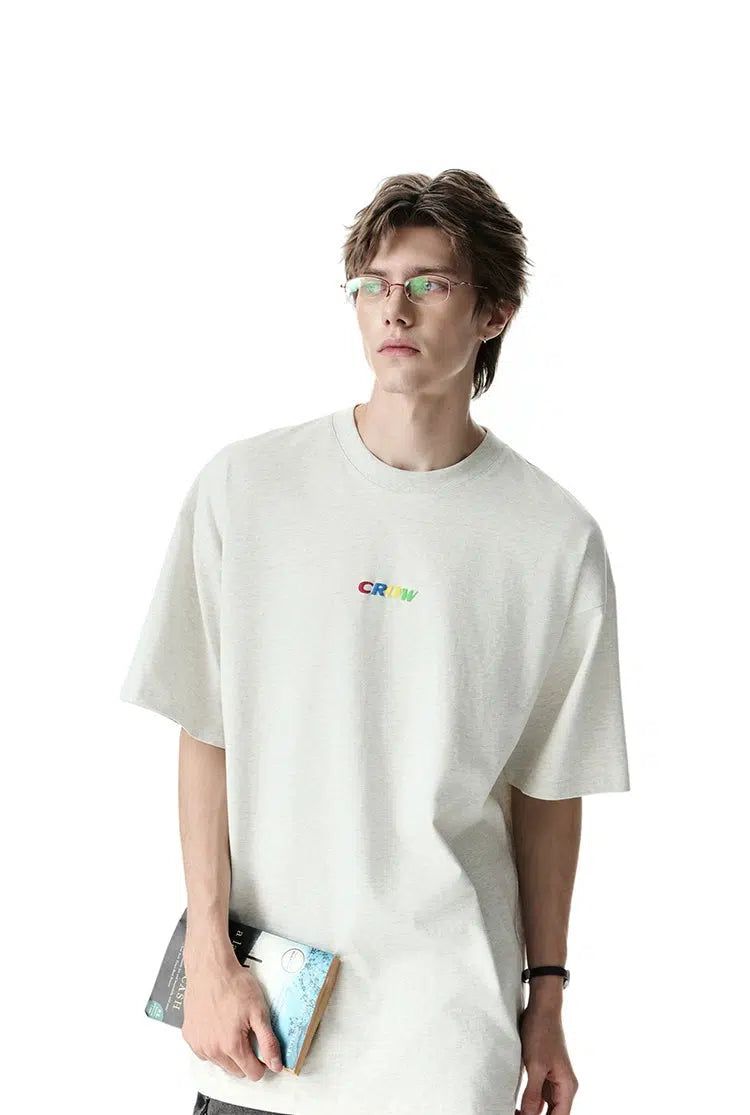 Alternating Colors Logo T-Shirt Korean Street Fashion T-Shirt By Cro World Shop Online at OH Vault