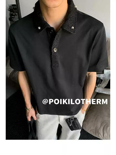 Lace & Pearl Colla Polo Korean Street Fashion Polo By Poikilotherm Shop Online at OH Vault