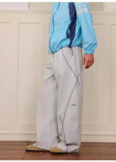 Athleisure Lines Drawstring Pants Korean Street Fashion Pants By Donsmoke Shop Online at OH Vault