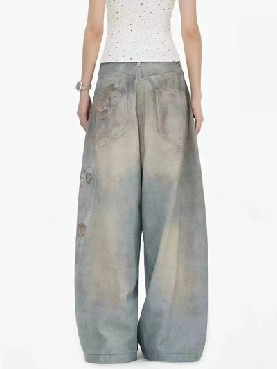 Mud Wash Effect Jeans Korean Street Fashion Jeans By INS Korea Shop Online at OH Vault
