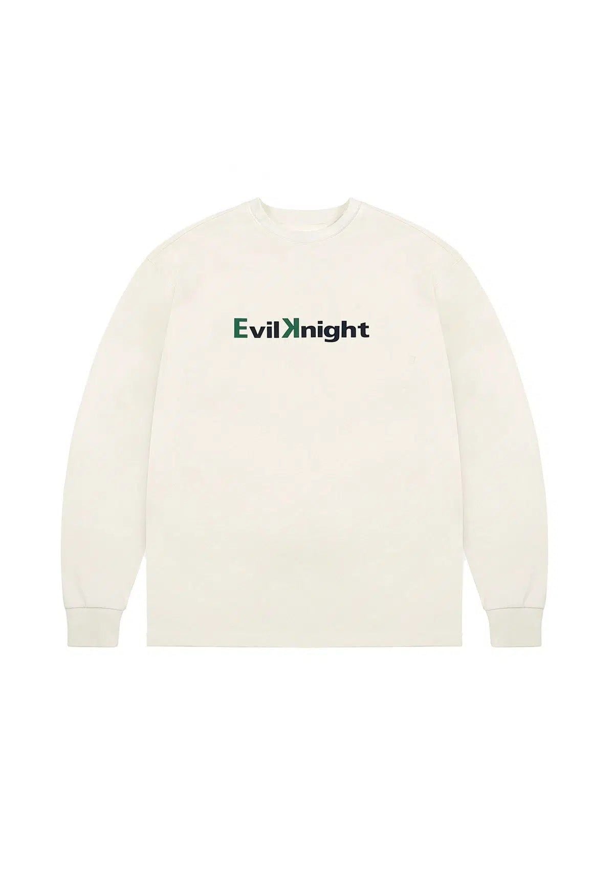 Basic Logo Long Sleeve T-Shirt Korean Street Fashion T-Shirt By Evil Knight Shop Online at OH Vault