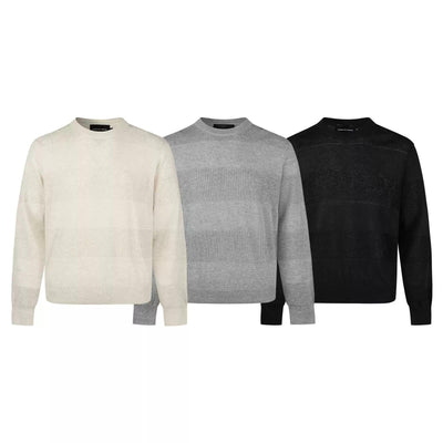 Striped Pattern Textured Sweater Korean Street Fashion Sweater By Made Extreme Shop Online at OH Vault