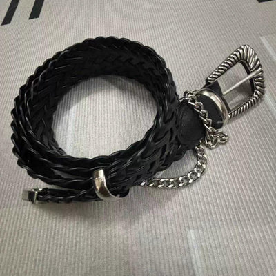 Woven Style Chain Belt Korean Street Fashion Belt By Tian Tian Shop Online at OH Vault